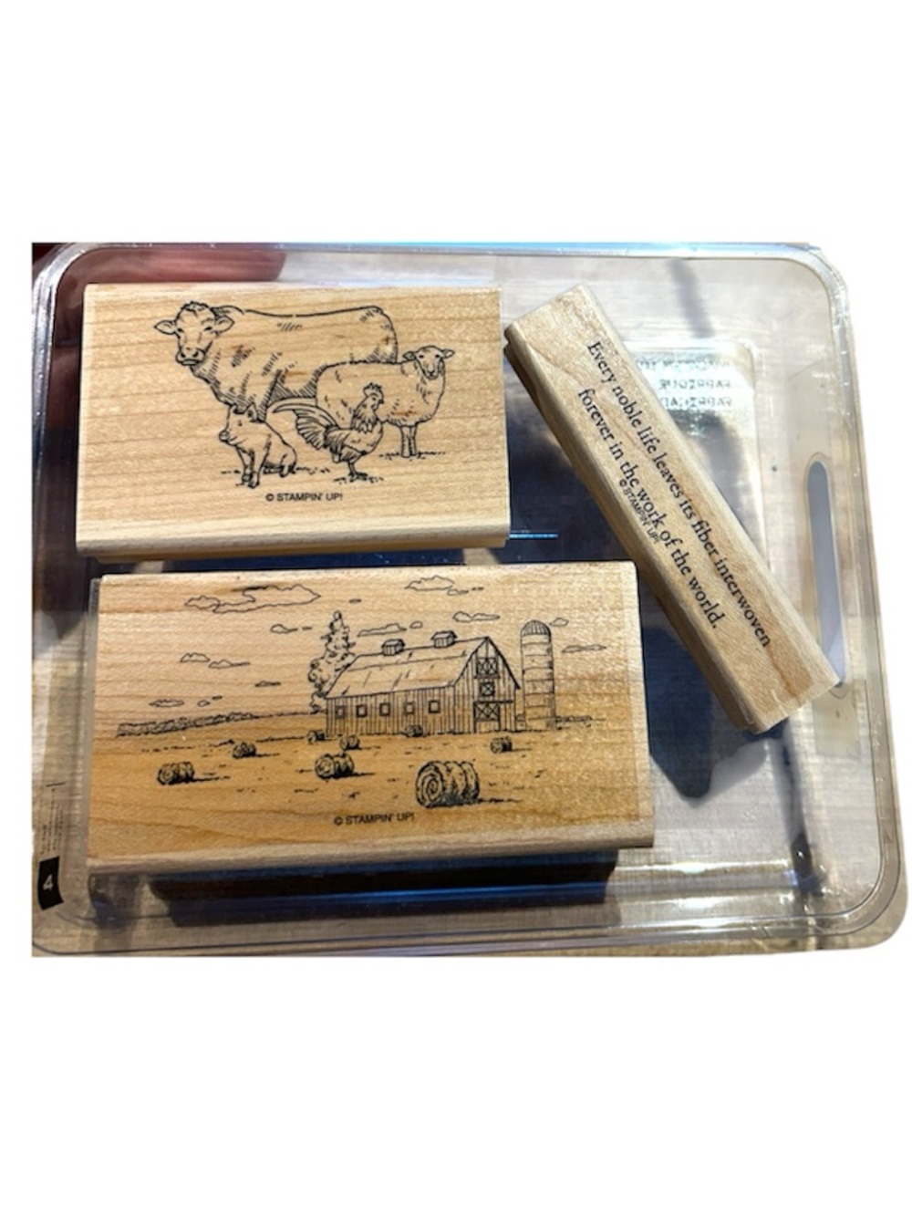 🍒 Stampin’Up! 🍒 Retired “Farm Life” Stamp set.
